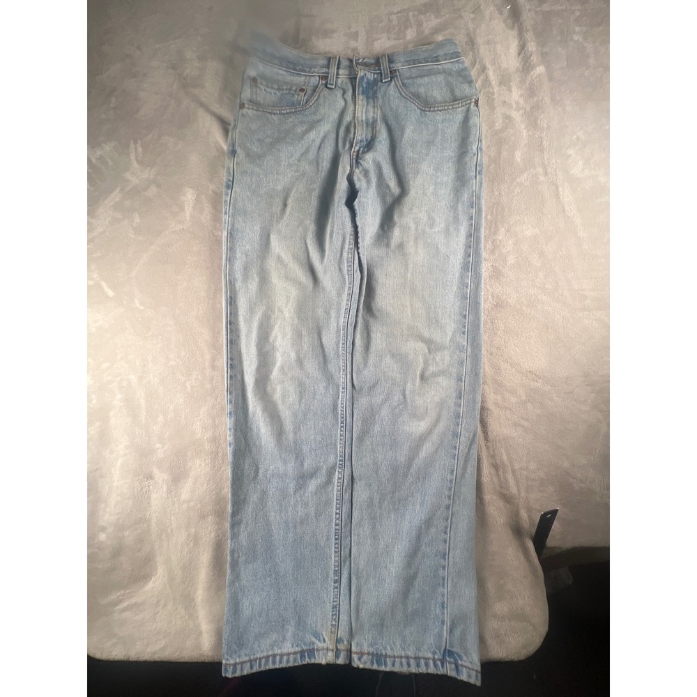Vintage Levis 550‎ Relaxed Fit Light Wash Jeans Mens 31x32 Made in Canada 2002